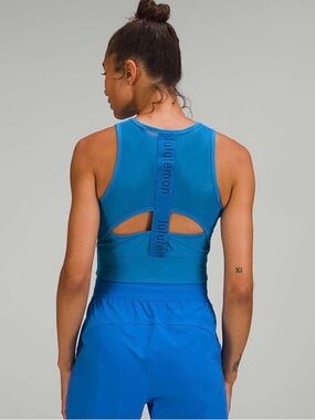 Lululemon Mesh Back Training Cropped Tank Top